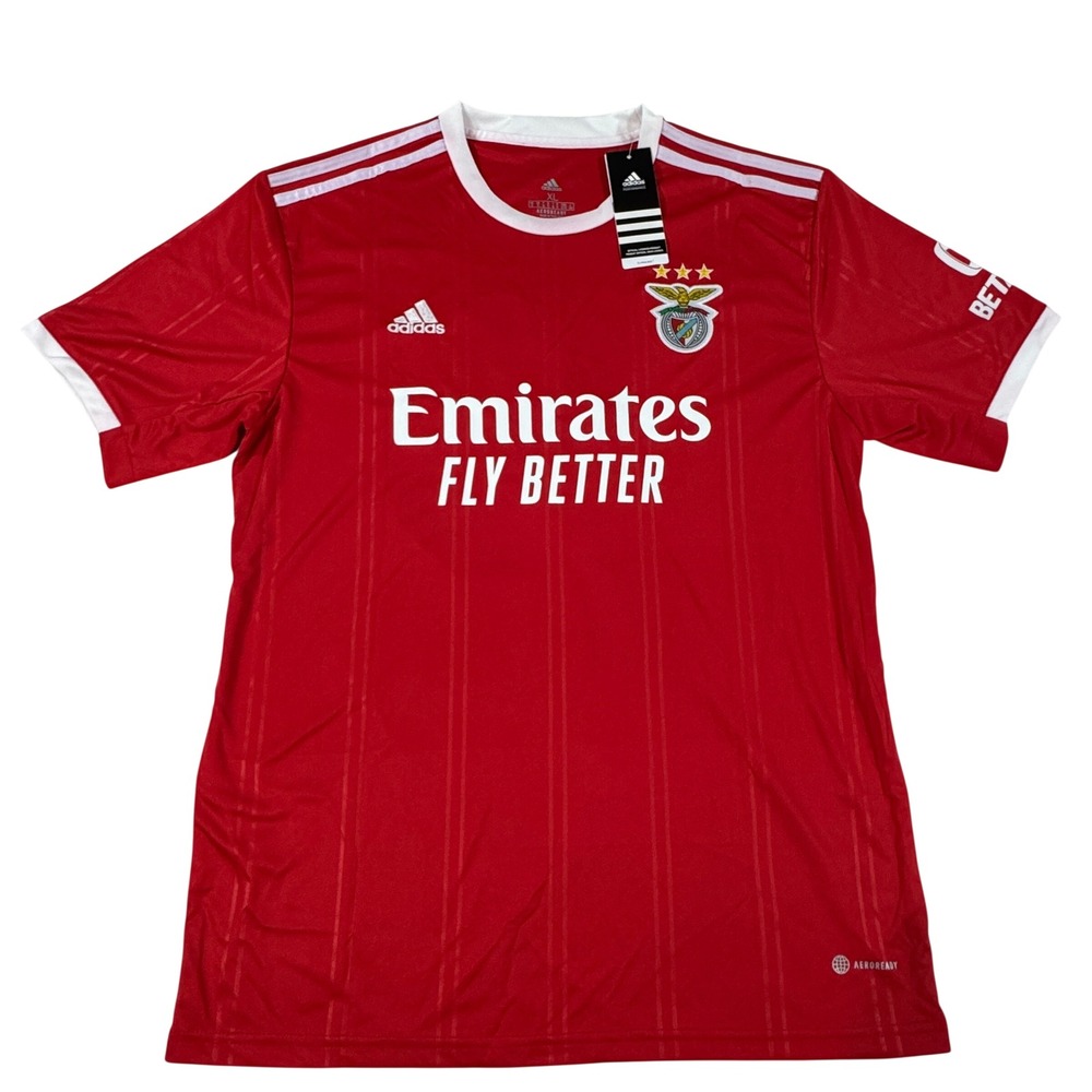 Adidas SL Benfica 2022/23 Home Jersey Rodrigo M 22 Red Soccer Shirt Men's XL